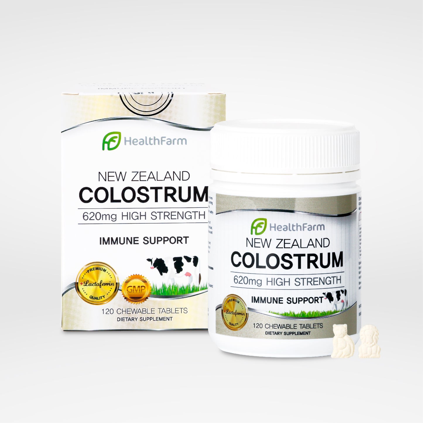 Chewable Colostrum 620mg with Lactoferrin