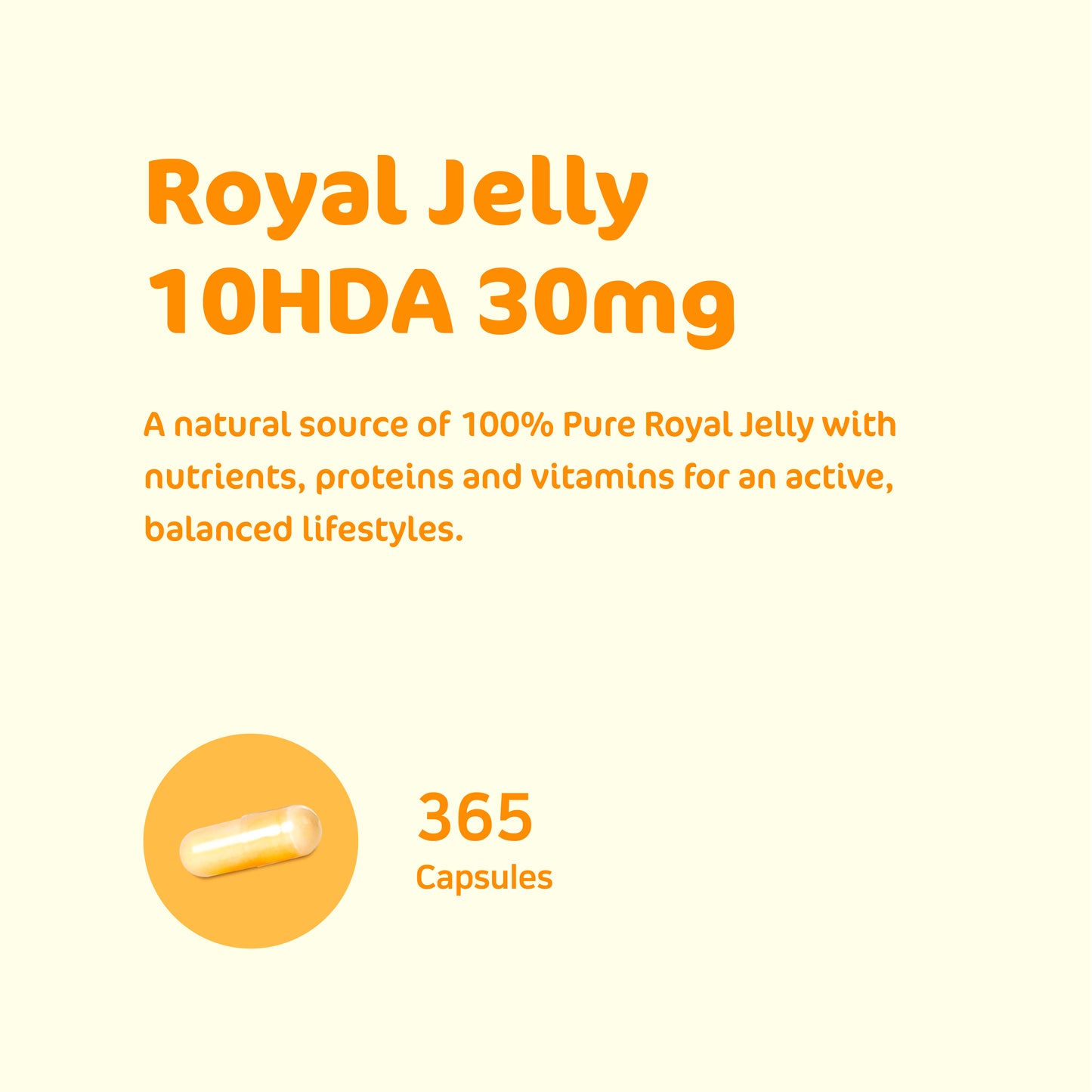 Royal Jelly 100% Pure Royal Jelly 500mg